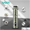 Electric Shavers VGR Grooming Kit Hair Trimmer 6 i 1 Clipper Nose Shaver Body Professional Rechargeble Metal Vintage V-106 Drop de Dhdsi