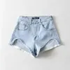 Jeans pour Femmes Mode Chic Élégant Taille Haute Short en Denim Été Slim Aspect Polyvalent Pantalon A-Line Fit Élégant Super Court Ins