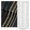 Chokers Hip Hop Width 3/5/7/9mm Cuban Link Stainless Steel Chain Necklace for Men Basic Simple Rap Singer Necklace Fashion Jewelry 231205