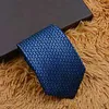 Marque de lettre masculine Tie en soie cravate noire bleu jacquard fête de mariage commercial cravate de mode de mode tissée