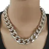 Collar llamativo de cadenas, gargantilla de cadena gruesa gótica, collares de Punk Rock, collar gótico Vintage para hombres y mujeres, joyería 2696