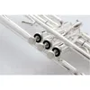 kaluolin StradivariuTrumpet LT197S-99 Authentic Double Silver plating B Flat Professional Trumpet Top Musical Instruments Brass