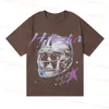 Hemd Designer-Hemden Herren Plus T-Shirts Hellstar T-Shirt Rapper Washed Grey Heavy Craft Unisex Kurzarm-T-Shirts Tops High Street Retro Damen-T-Shirt G1