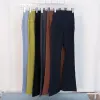 Lu Mulheres Alinhar Fitness Bell Bottoms Pant Musculação Yogas Calças Senhora Cintura Alta Elástica Perna Larga Roupa Jogging Calças Soltas