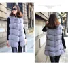 Pelliccia da donna Pelliccia sintetica HJQJLJLS Inverno Donna Lungo caldo Gilet di pelliccia di volpe sintetica Donna Soffice cappotto di pelliccia artificiale Giacca senza maniche in pelliccia finta femminile 231204