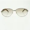 New factory sold large sunglasses 566 with natural color peacock legs and 61mm full frame men's and women's lenses