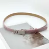 Nieuwe Miao Letter Kleine veelzijdige metalen Instagram-stijl gecombineerd met rokoverhemd pak jeans lederen riem voor dames