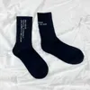 E5l9 Men's Socks Socks Hosiery 23ss Niche Design Men's and Women's Medium Length English Letters Ab Sports Calf Long Socks Ins Same Style
