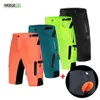 Wosawe baggy cykling shorts mens mtb mountainbike cykel lösa nedförsbacke med padcykling underkläder ridbyxor268v