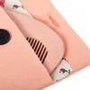 Marca de moda escovas de cabelo rosa pente de madeira com uma ferramenta de estilo de bolso produto de beleza de cabelos de menina 231205