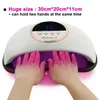 Nail Dryers Large Dryer Doube Hands Use 69 Leds UV Lamps For Gel Polish Curing Manicure Machine High Power Art Equipment 231204