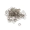 1000 pezzi di anelli di pesca in acciaio inossidabile anelli spaccati esca resistente anello solido esche ad anello 7mm 150lbs248T