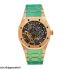 Audemar Pigue Luxe Horloges Zwitsers Automatisch Polshorloge Audemar Pigue Royal Oak Dubbel Balanswiel Open Rose Goud HB0R