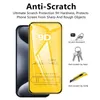 10PC Cell Phone Screen Protectors 9D tempered glass for iPhone 15 14 13 Pro Max Plus 12 13 Mini Screen Protector for iPhone SE XR XS Max X 8 7 231205