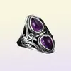 S Luxury Vintage Natural Amethyst 925 Sterling Silver Jewelry Wedding Anniversary Party Ring Presents for Women83499862413520