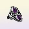 S Luxury Vintage Natural Amethyst 925 Bijoux en argent sterling anniversaire de mariage cadeaux pour femmes83499861913512