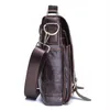 Bortkroppar Kontaktens portportfölj äkta läder Business Handbag Laptop Casual Large Shoulder Bag Vintage Messenger Bags Luxury Bolsas 231205