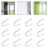 Hooks 100 Pcs Curtain Hook Towel Hanger Tie Backs Rustproof Stainless Steel Ring Home Wall