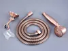 Bathroom Shower Heads Antique Red Copper Brass Telephone Shape Hand Spray Bracket Handheld head 15m Held Head Hose mhh128 231205