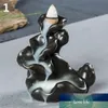 Mini Chinese Style Incense Holder Mountain Stream Ceramic Incense Burner299t