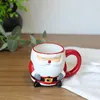 Vattenflaskor Jul Santa Claus Gift Ceramics Mugs Coffee Mug Milk Tea Office Cups Drinkware For Home Xmas Navidad Party 231205