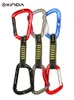 등반 하네스 Xinda Rock Quick Draw Sling Professional Safet Lock Extenders Carabiner Mountaineer Outdoor Protect 키트 231204