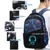 School Bags Luminous Kids School Backpack Boys Waterproof Durable School Bags for Boy High School Students Bookbag Mochilas Escolares 231204