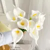 Fleurs décoratives simulées fleur Calla Lily artificielle pour mariage à la main décoration de la maison plante de Simulation florale