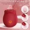 Massager zabawek seksualnych masaż róży wibrator sutek i stymulacja łechtaczki z 7 trybami stukania dorosłe dla kobiet przyjemność