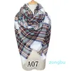 Foulards Femmes Hiver Coloré Plaid Chaud Doux Écharpe Châle Imitation Cheveux Femmes Avec Des Verres À Vin Soie Pour