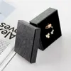 Seven Seven 6 36 32 3CM Classic Black Jewelry Ring Box Scarentty Paper Paper Beactive Pendant Pendant مع Sponge335E