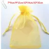 Statek 200PCS Gold 7 9cm 9 12cm 10 14 cm organza biżuteria torba weselna worka na prezent Bags 258r