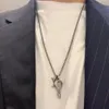 Briefketting met sleutelhanger ketting mode-persoonlijkheidsketting voor mannen en vrouwen254B