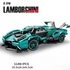 Diecast Model 1148PCS Technical Lamborghinis V12 Super Speed ​​Racing Car Building Build Motion Assolble Toy Toy for Adult Kid Gifts 231204