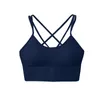 Luu Sport Tank Bra Top Shockproop Cross Straps Bra Yoga Outfit Running Gym Free Widen hem Pushup Workout Fitnessアンダーシャツ女性クロップトップブラシエール