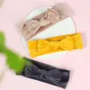 Haarschmuck Samt Baby Stirnband Rippe Schleife Elastisch Weiches Nylon Geborenes Mädchen Kinder Turban Säugling Kinder Kopfbedeckung