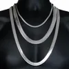 Heren Hip Hop Visgraat Gouden Ketting 75 1 1 0 2 cm Zilver Goud Kleur Visgraat Ketting Verklaring ketting Hoge Kwaliteit Jewelry297Y