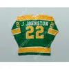 Anpassad Green 22 Joey Johnston California Golden Seals Hockey Jersey New Top Stitched S-M-L-XL-XXL-3XL-4XL-5XL-6XL