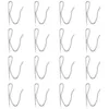 Hooks 100 Pcs Curtain Hook Towel Hanger Tie Backs Rustproof Stainless Steel Ring Home Wall