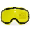 Ski Goggles Oryginalny żółty obiektyw magnetyczny dla gogli narciarskich GOG-2181 anty-Fog UV400 Szklanki śniegowe gogle nocne soczewki narciarskie 231205