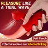 Sex Toy Massager Rose Vibrator for Women Double Stimulation Clitoris Stimulator 10 Modes Tapping Licking Vagina g Spot Adult Toys
