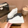 56% OFF Sapatos esportivos 2024 Xiaoxiang Família Lazer Little White Womens Primavera e Outono Novo Lace up Painel de Couro Redondo Toe Sola Grossa Matsuke Cookie Shoes