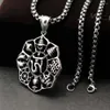 Pendentif Colliers Hommes En Acier Inoxydable Lotus Ohm AUM Hindou OM Brahman YOGA Yogi Collier222S