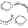 Chain Sterling Sier 925 Classic Fashion Heart Card Ladies Bracelet Jewelry Holiday Gift 200925 Drop Delivery Dhhyi
