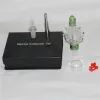 Mini kit nettare 14mm nettare Dab set di cannucce piattaforme petrolifere micro vetro NC tubo dell'acqua punte in titanio ciotole per erbe secche ZZ