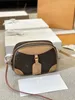 23SS Dames Luxe Designer Koeienhuid Leer DEAUVILLE Mini Handtas Vintage Presbyopie Cameratas Dames Clutch Crossbody Tas Schoudertas Make-up Tas Portemonnee 24CM