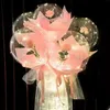 Декоративные цветы венки Венки Валентин Партия Прозрачные воздушные шарики с розовыми цветами для годовщины свадьбы на день рождения Banq Dhgcx