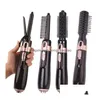 Curling Irons In Stock Mti-Function Iron 4-In-1 Air Comb Blow Dry Styling Straight Hair Dryer Drop Delivery Products Care Dhs0O