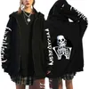 Męskie bluzy bluzy Złe pomijki Zestawienie Boga przed znalezieniem mnie graficznego zamku z kapturem Vintage Rock Gothic Zip Up Bluza Mężczyznę Y2K Kurtka 230810