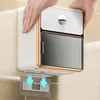 Toilet Paper Holders Punchfree Holder Box Waterproof Storage Rack Towel Bathroom 231204